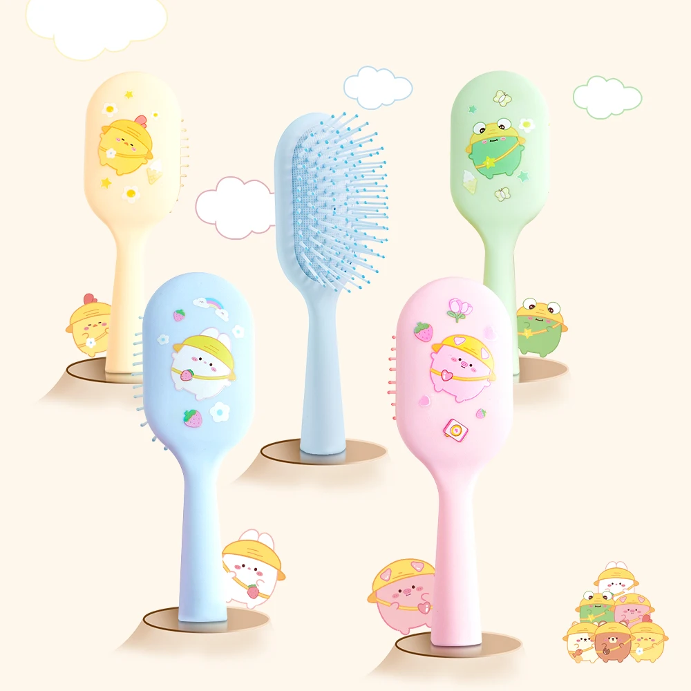 Mini peines de masaje antiestáticos, cepillo para el pelo, cojín de aire antienredos, peine portátil, herramientas de peinado de peluquería
