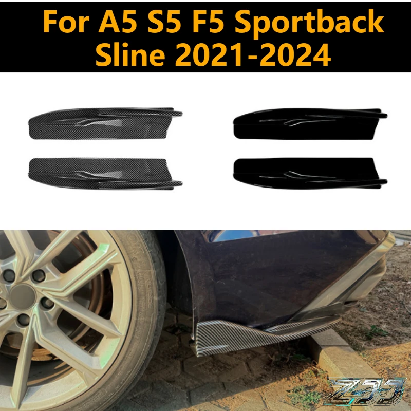 

Rear Bumper Lip Diffuser Car Spoiler Winglet Splitter Apron For Audi A5 S5 F5 Sportback Sline 2021-2024 Car Accessories