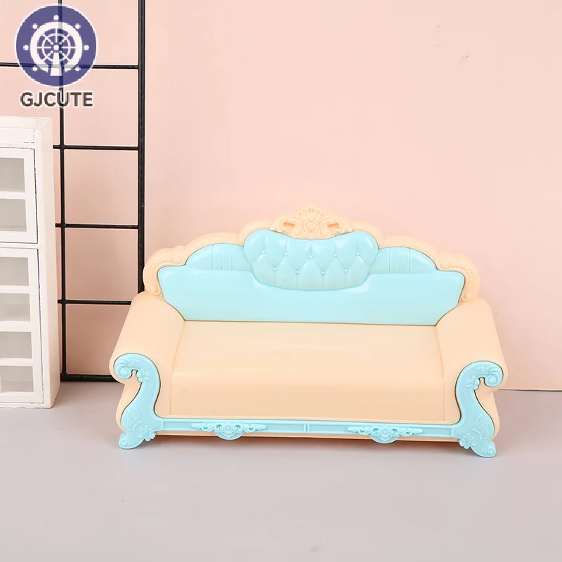 1/12 Dollhouse Simulation Sofa Model Miniature Living Room Furniture Decoration Dolls House Accessories Kids Pretend Play