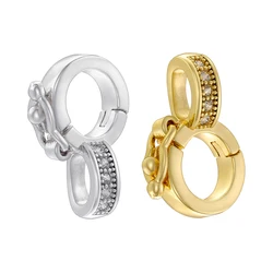 ZHUKOU 18K gold-plated inlaid zircon gemstone buckle diy handmade jewellery lanyard accessories can be wholesale:VK217