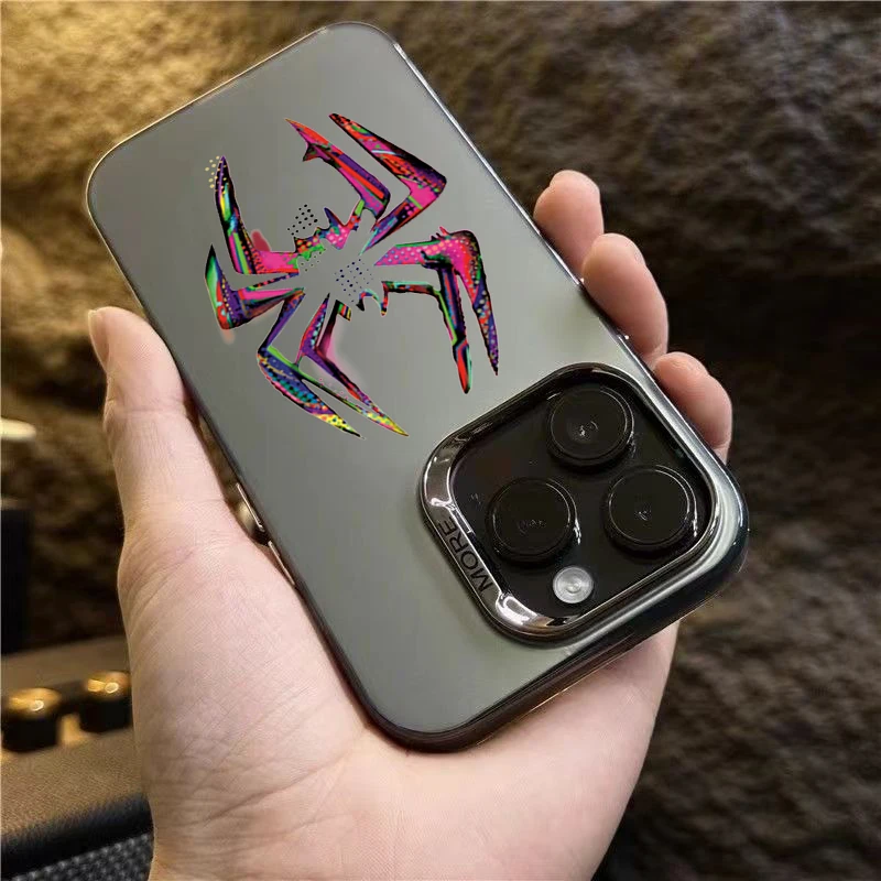 Color Spider Matte Laser Phone Case For Xiaomi 13 12 11 Lite 5G 14 13T 13 12T 12 Poco X6 X5 X3 F5 M6 Pro Shockproof Armour Cover