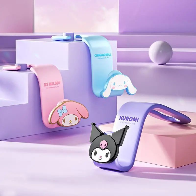 Sanrio Kuromi Car Hook Kawaii My Melody Cinnamoroll Cute cartoon Character Car Seat Rear Storage Hook Girls Decorative Supplies