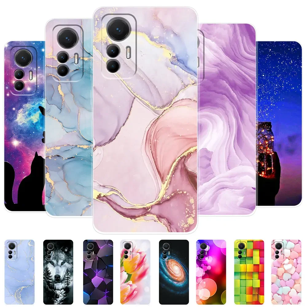 For Redmi Note 12S 4G Cases Clear Soft Silicone TPU Protect Phone Case For Xiaomi Redmi Note 12S Back Cover For Note 12S Fundas