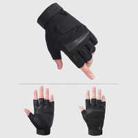 Xl Black Half Finger Cycling Gloves Shockproof Breathable Anti Sweat for Cycling Riding Fishing Hiking Running