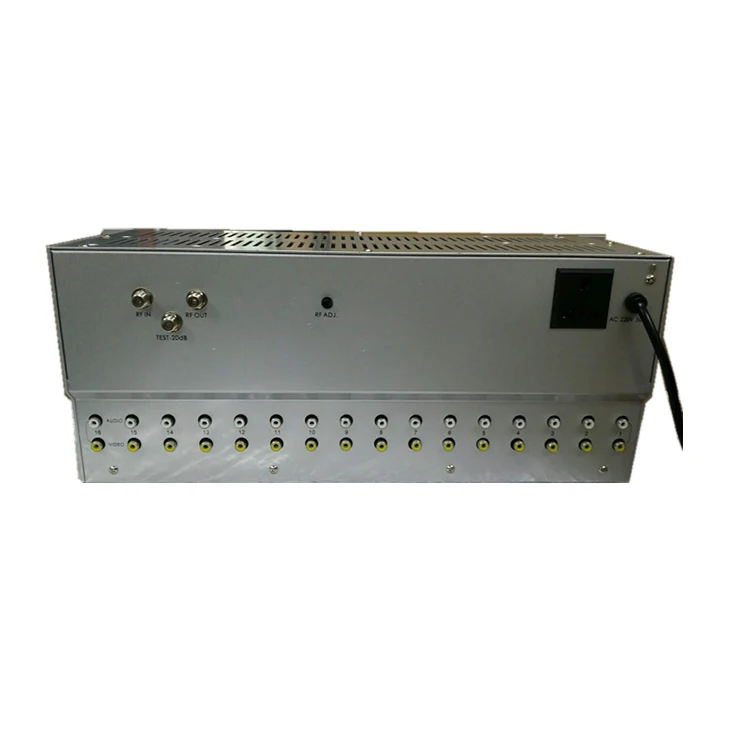 2026Yantai Yatai 24 in 1 AV/HD to RF 24 Channel Fixed Modulador De Catv Analog Catv Rf Modulator