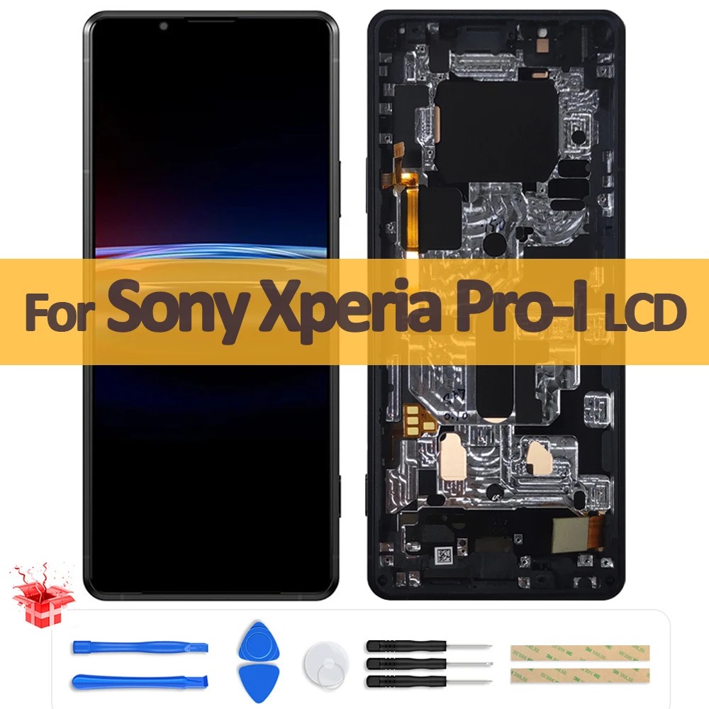 

6,5 "оригинальный ЖК-дисплей для Sony Xperia PRO-I, преобразователь сенсорного экрана в сборе для Sony Xperia Pro-I XQ-BE62, замена экрана