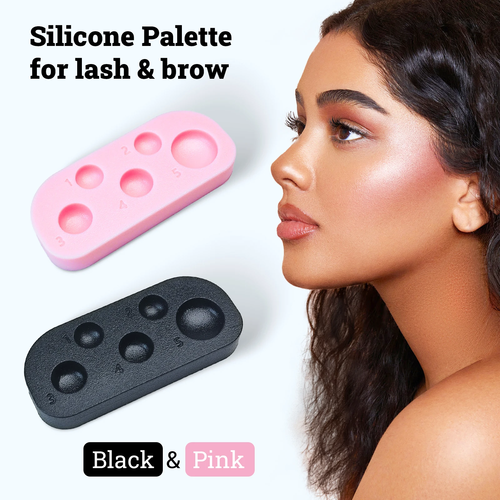 

PERMANIA 1PC Lash Lift Pallet 5 function Eyelash Lifting Tinting Tool Professional Silicone Plate For Eyelash Extension Work