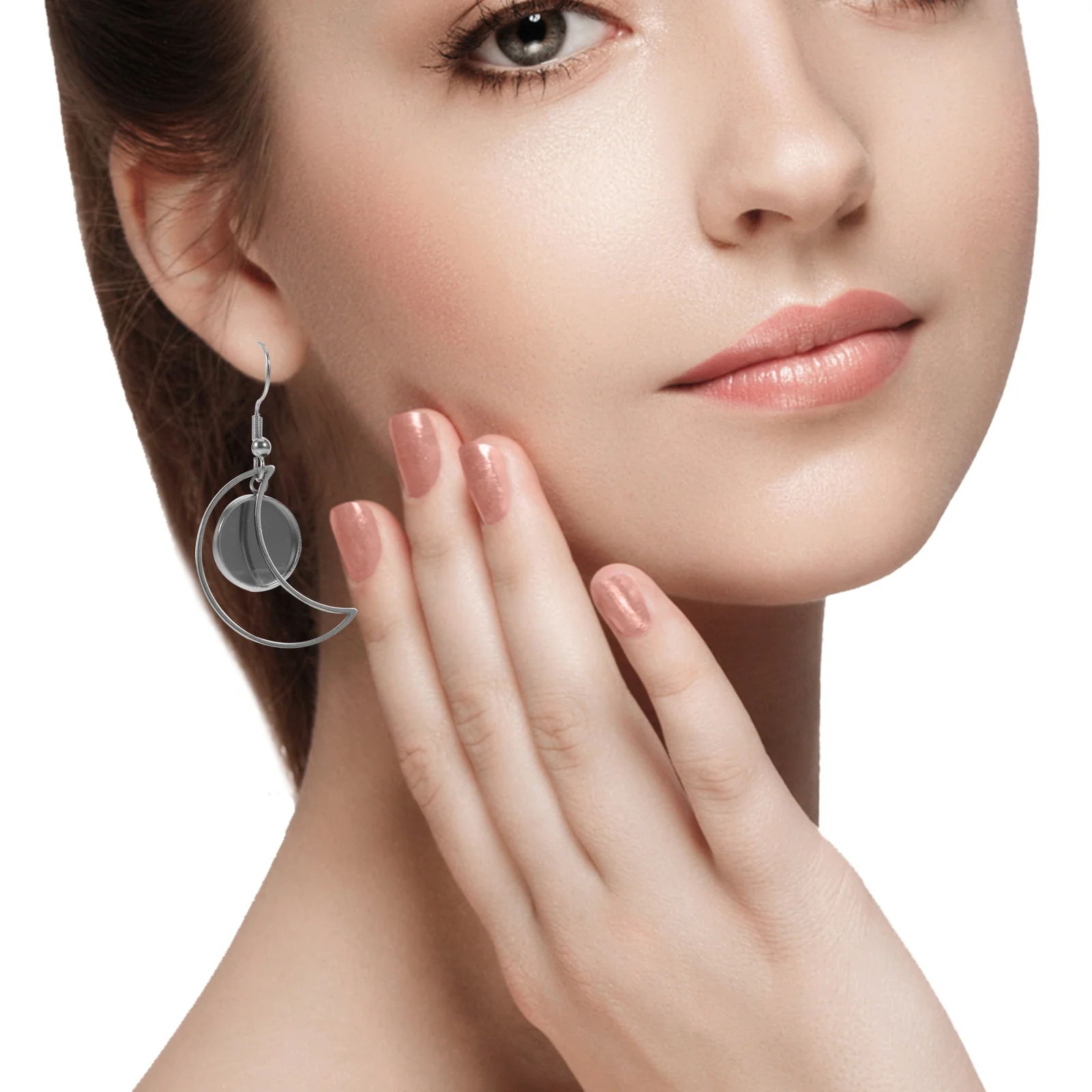 

12Pcs Timeless Gemstone Earrings Stainless Steel Base Blanks Durable Bezel Tray Settings for DIY Resin Charms Handmade Jewelry