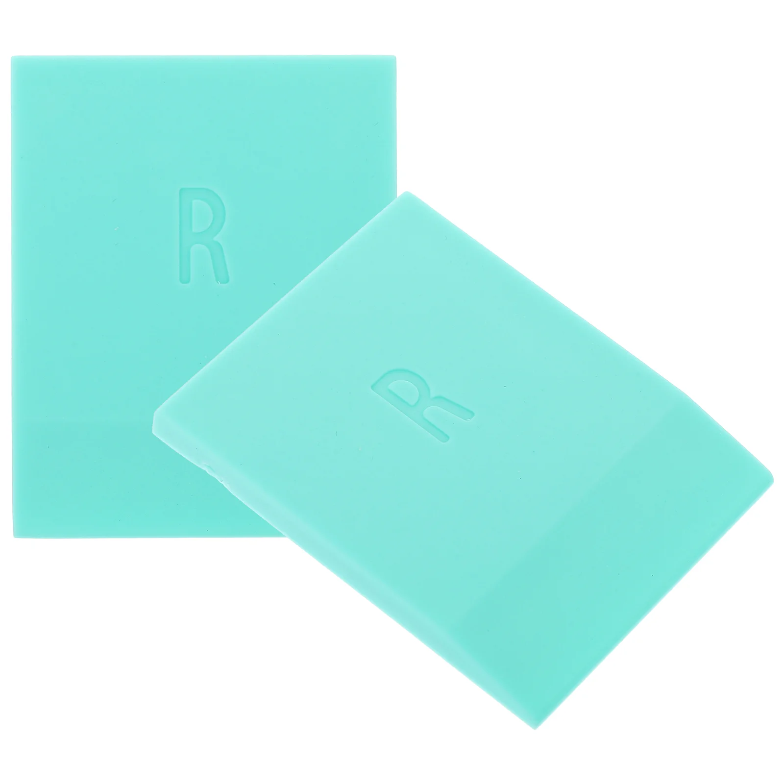

2 Pcs Squeegee Rubber Scraper Window Flat Fabric Scraping Tool Spatula