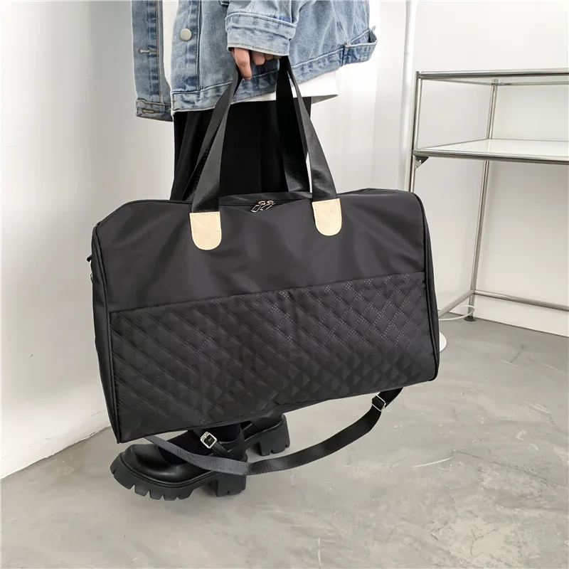 Bolsa de viaje de negocios de corta distancia para hombres/mujeres, bolsa de hombro Simple de gran capacidad, bolsa de equipaje de mano de moda