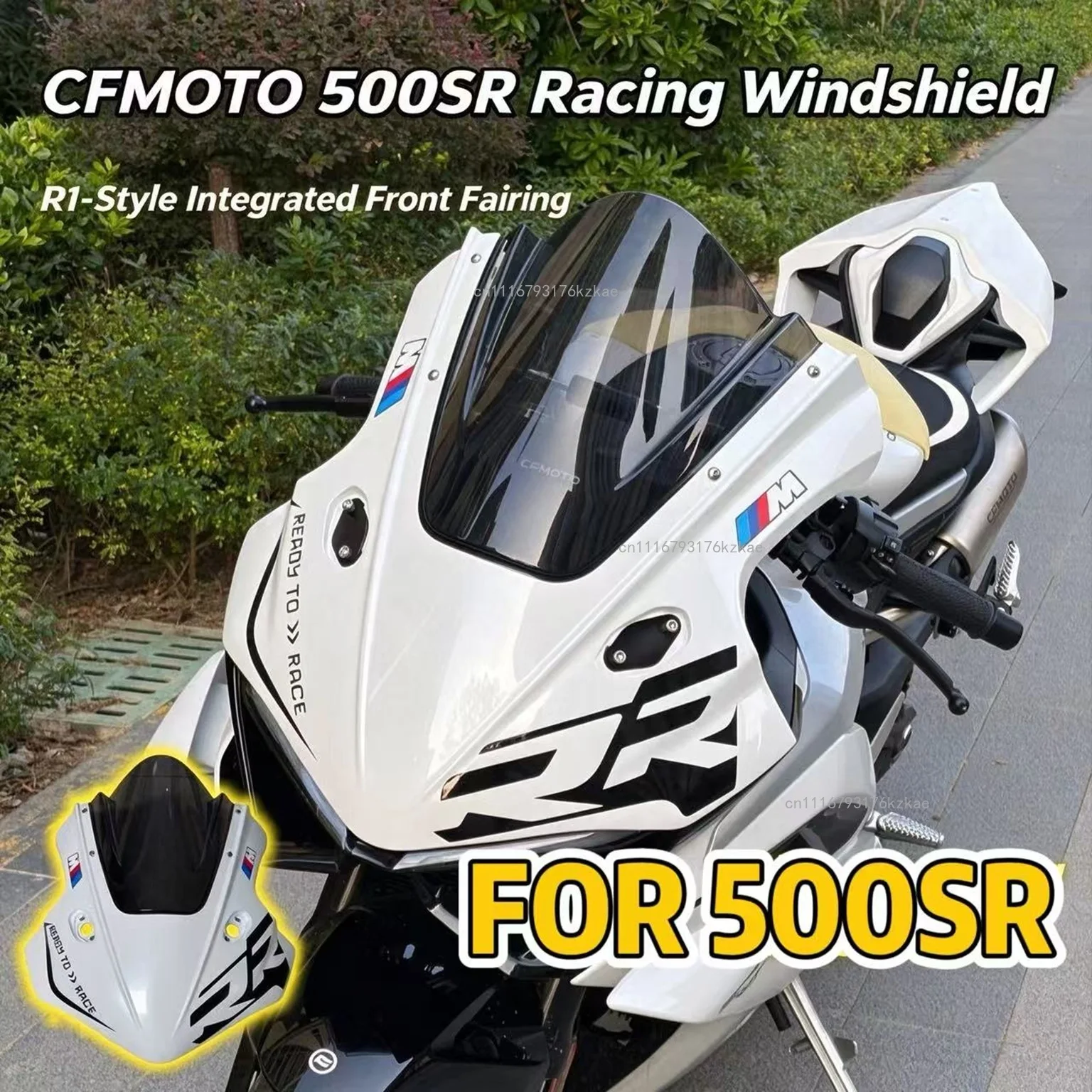 For CFMOTO 500SR modified one-piece hood competitive windshield with raised front windshield motorcycle accessories