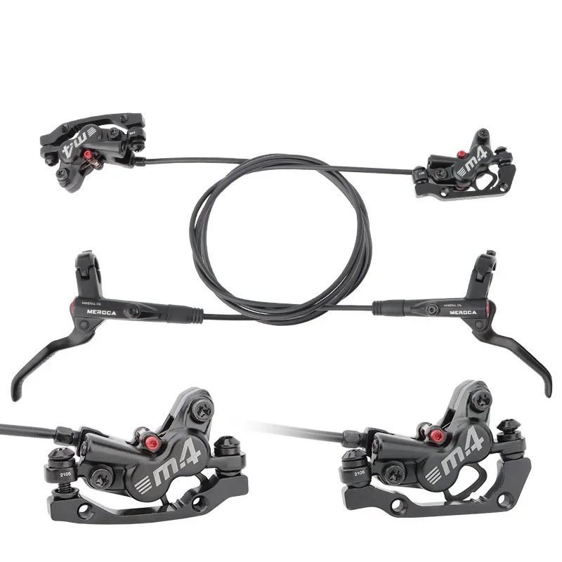 

Гидравлический дисковый тормоз для велосипеда с 4 поршнями, передний/задний, 800/1400 мм, для горного велосипеда, с масляным приводом, MTB DH FR, калиперный тормоз