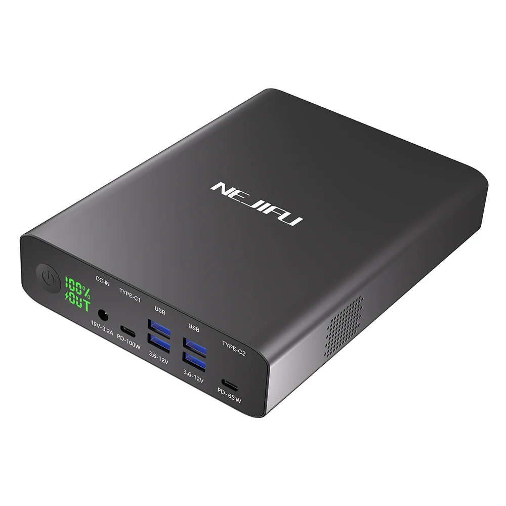 

Новые портативные аккумуляторы QC3.0 для ноутбука 100 Вт 65 Вт Usb C Pd Быстрая зарядка 64000 мАч 50000 мАч Powerbank Power Bank для ноутбука