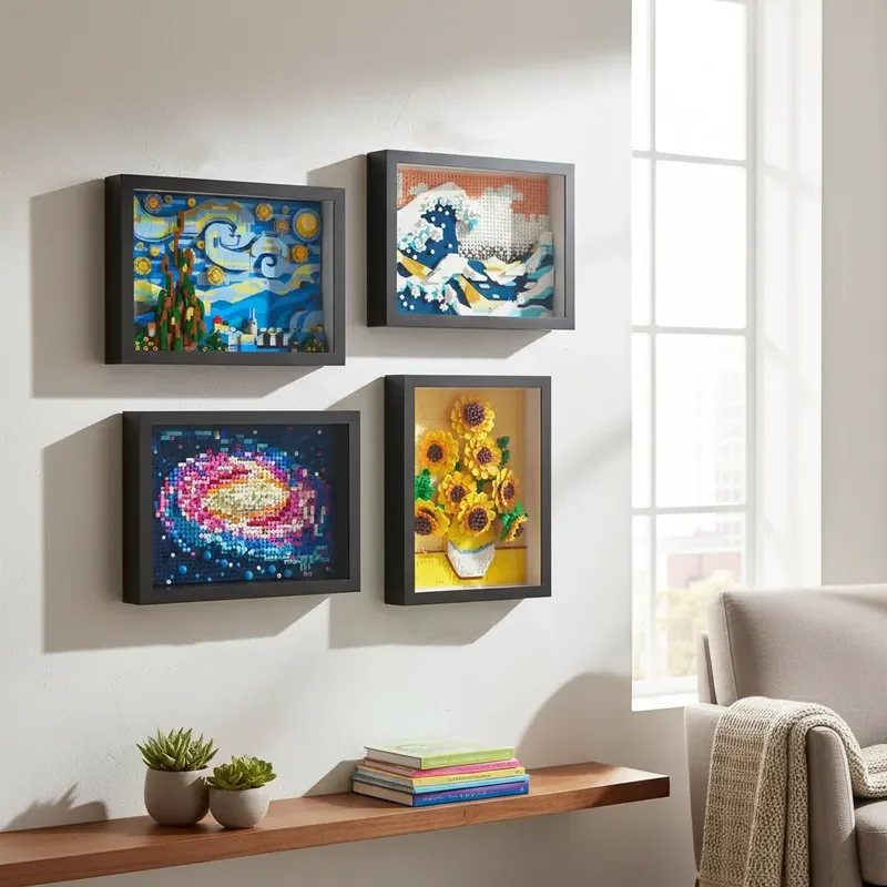 

Креативный набор для сборки картин по номерам «Мировые шедевры» 2026: Фоторамка, декоративное искусство, пазл, конструктор, коллекция игрушек. Подарок на день рождения.