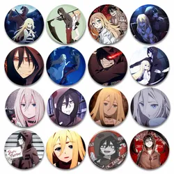 Cartoon Anime Character Isaac Foster Rachel Gardner Badge Angels of Death Funny Cool Role Round Brooch Backpack Hat Accessories
