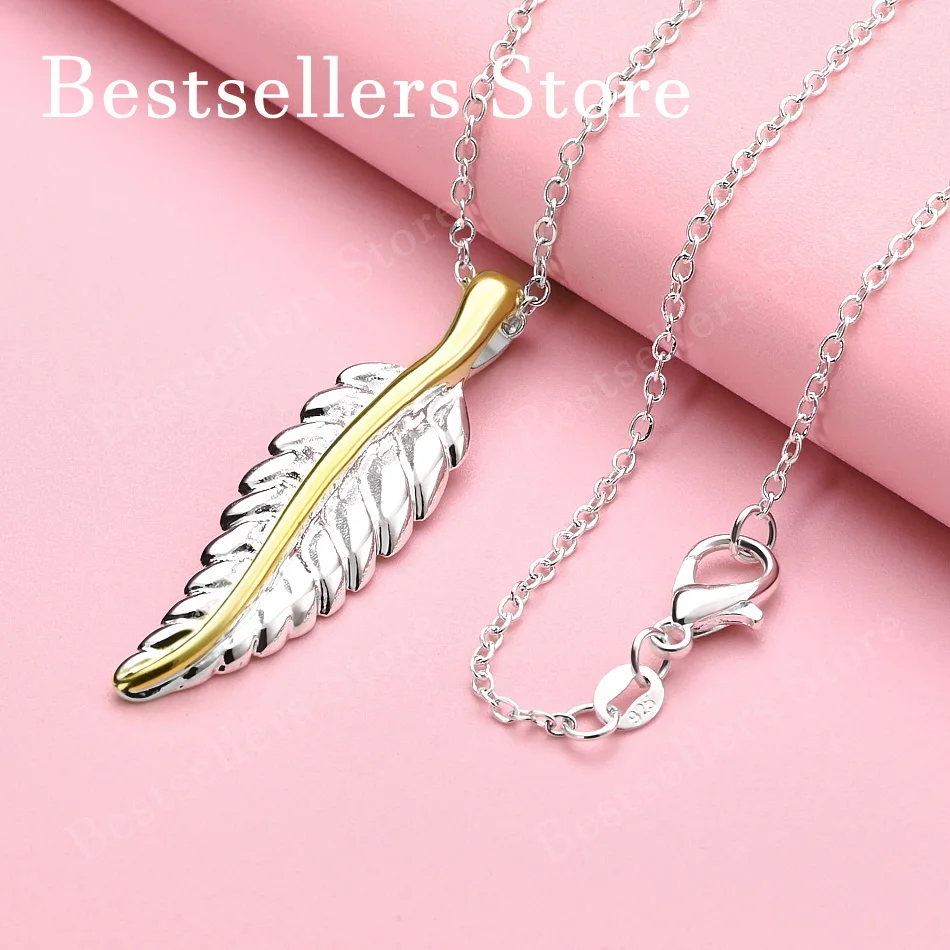 

Женское изысканное ожерелье с подвеской из стерлингового серебра 925 пробы 16-30 дюймов, аксессуары, свадебный подарок, модные украшения