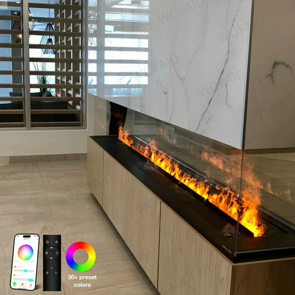 

Water Vapour Opti Myst Mist Water Vapor 3D Led Fire Flame Effect Steam Decorative Flame Electric Fireplace