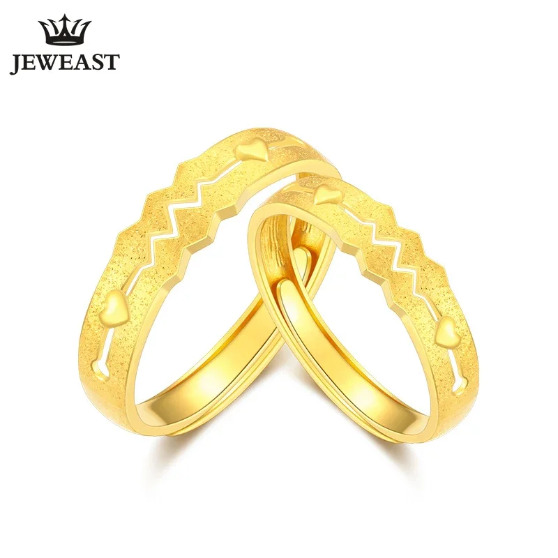 

SPL 24K Pure Gold Ring Real AU 999 Solid Gold Rings Simple Frequency Couple's Upscale Trendy Classic Jewelry Hot Sell New 2023