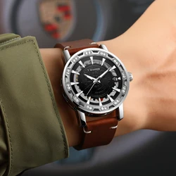 2024 WINNER World Map Dial Manual Movement Mechanical Watch for Men  3D Diamond Luminous Waterproof Fashion Luxury Male Watches