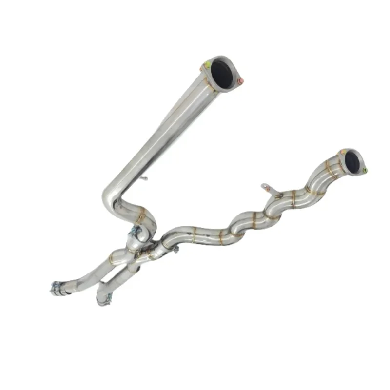 High Flow Equal Length Resonated Mid Pipe For BMW M3 M4 G80 G81 G82 S58 3.0T SS304 Smooth Exhaust Flow