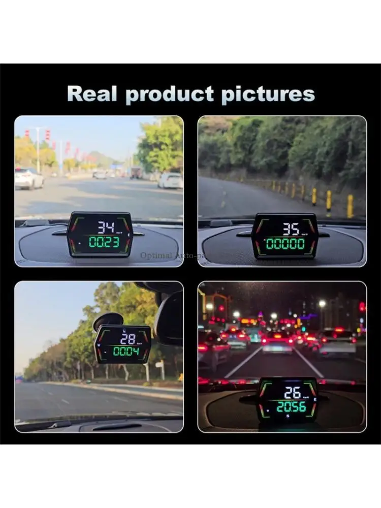  Vehicle Heads Up Display with Map Tracking Odometer Mileage & Data Projector