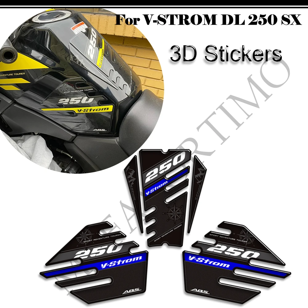 

Для Suzuki V-STROM V STROM DL 250 SX 250SX 2016-2022 накладка на бак, боковой мазут, комплект, декоративные защитные наклейки от царапин