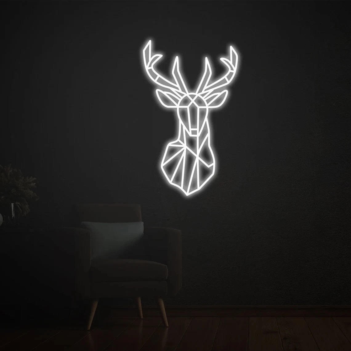 Christmas Reindeer Elk Deer Neon Sign Christmas gift Home Decor Wall Decor Kid's room Led neon Light, Neon Sign Bedroom, GAME RO