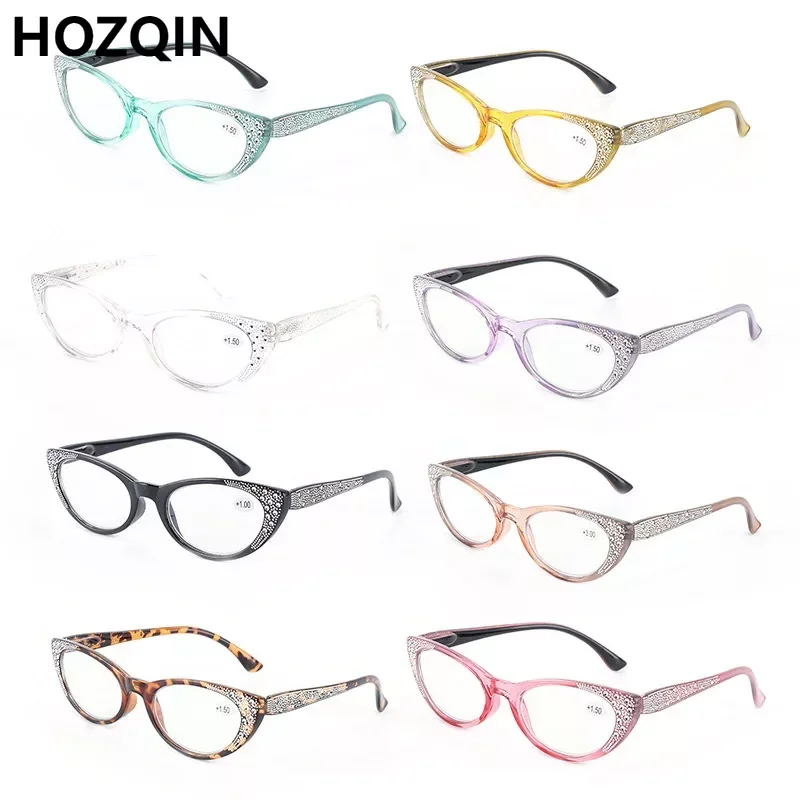 

Cat Eye diamond Glasses Women Reading Glasses Men Hyperopia Computer Reading Glasses blue light readers Diopter Female Goggle