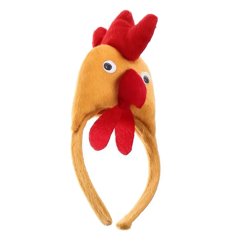 Galo da páscoa bandana pp algodão galo aros de cabelo desempenho palco animais traje crianças faixas de cabelo festa de páscoa cocar