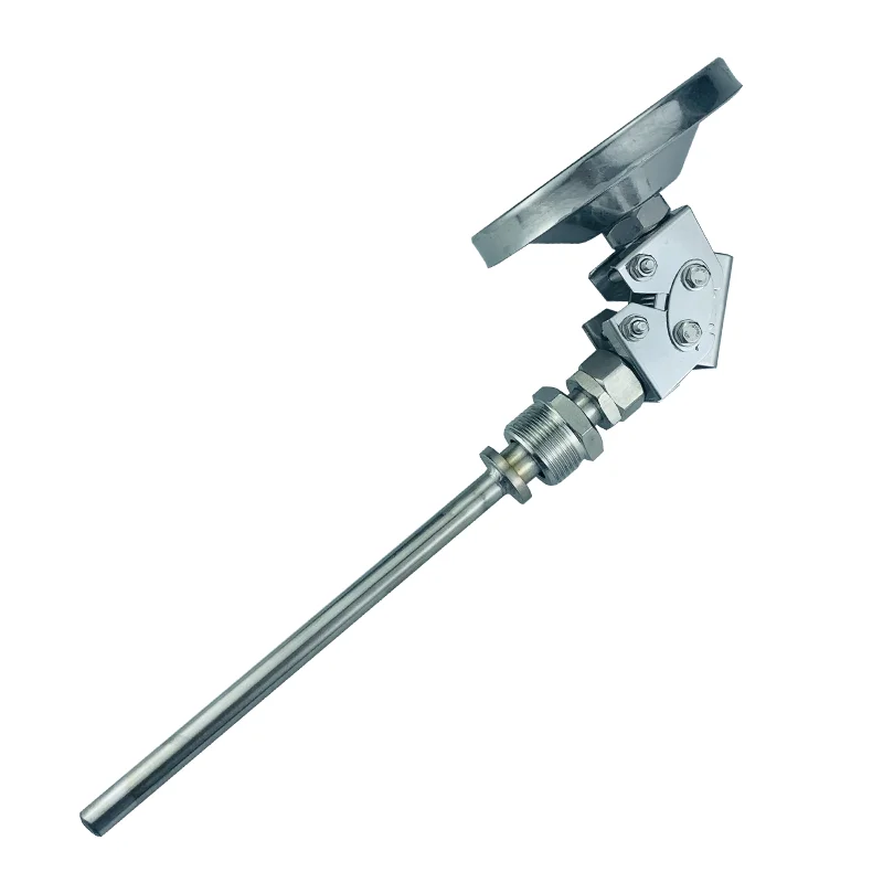 Stainless steel 304 bimetallic thermometer universal type WSS-481 industrial temperature gauge pipeline image 5