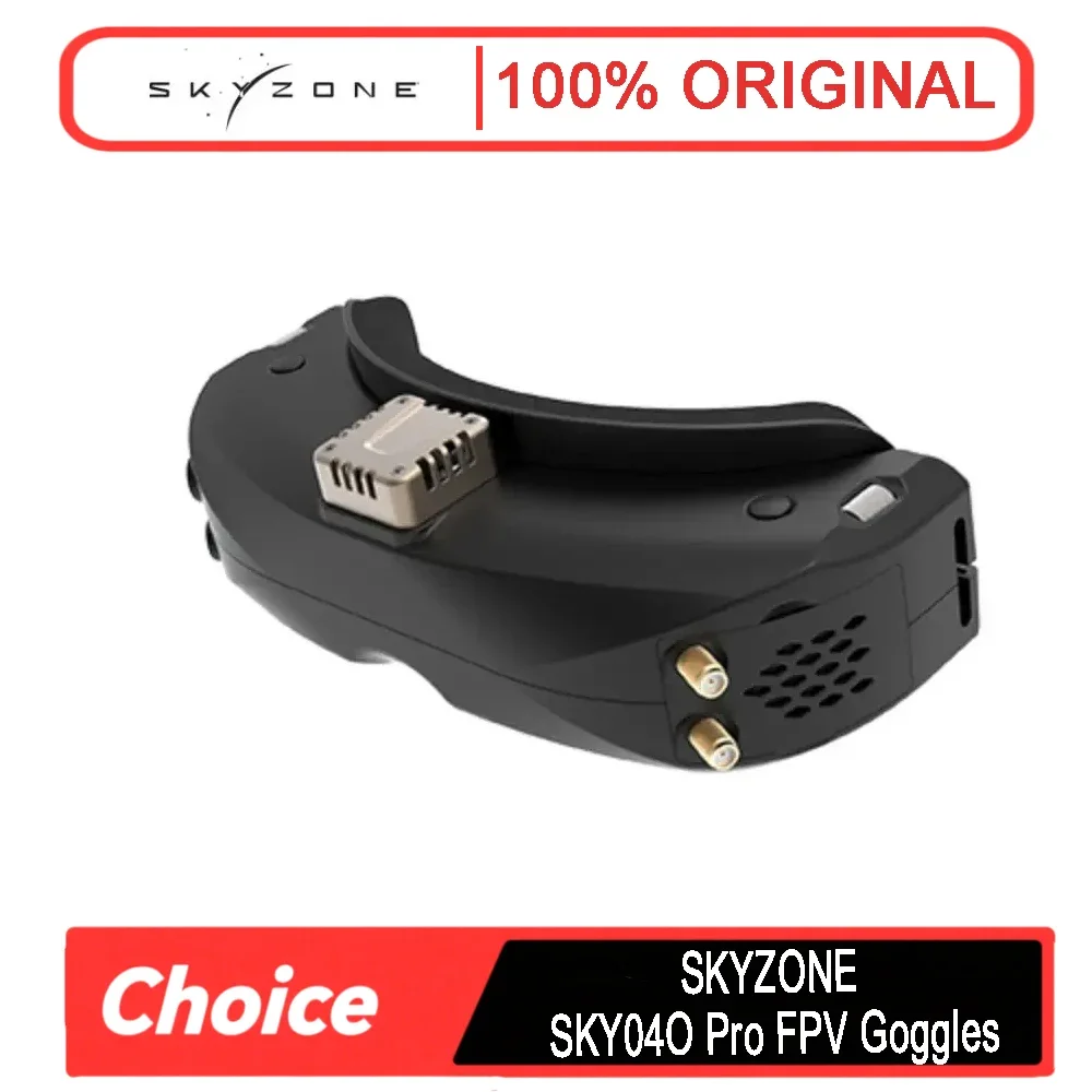 SKYZONE SKY04O Pro FPV Goggles - OLED (1280×720), 5.8GHz 48CH Steadyview Receiver, DVR w/ Head Tracker (for RC Drone/Airplane)