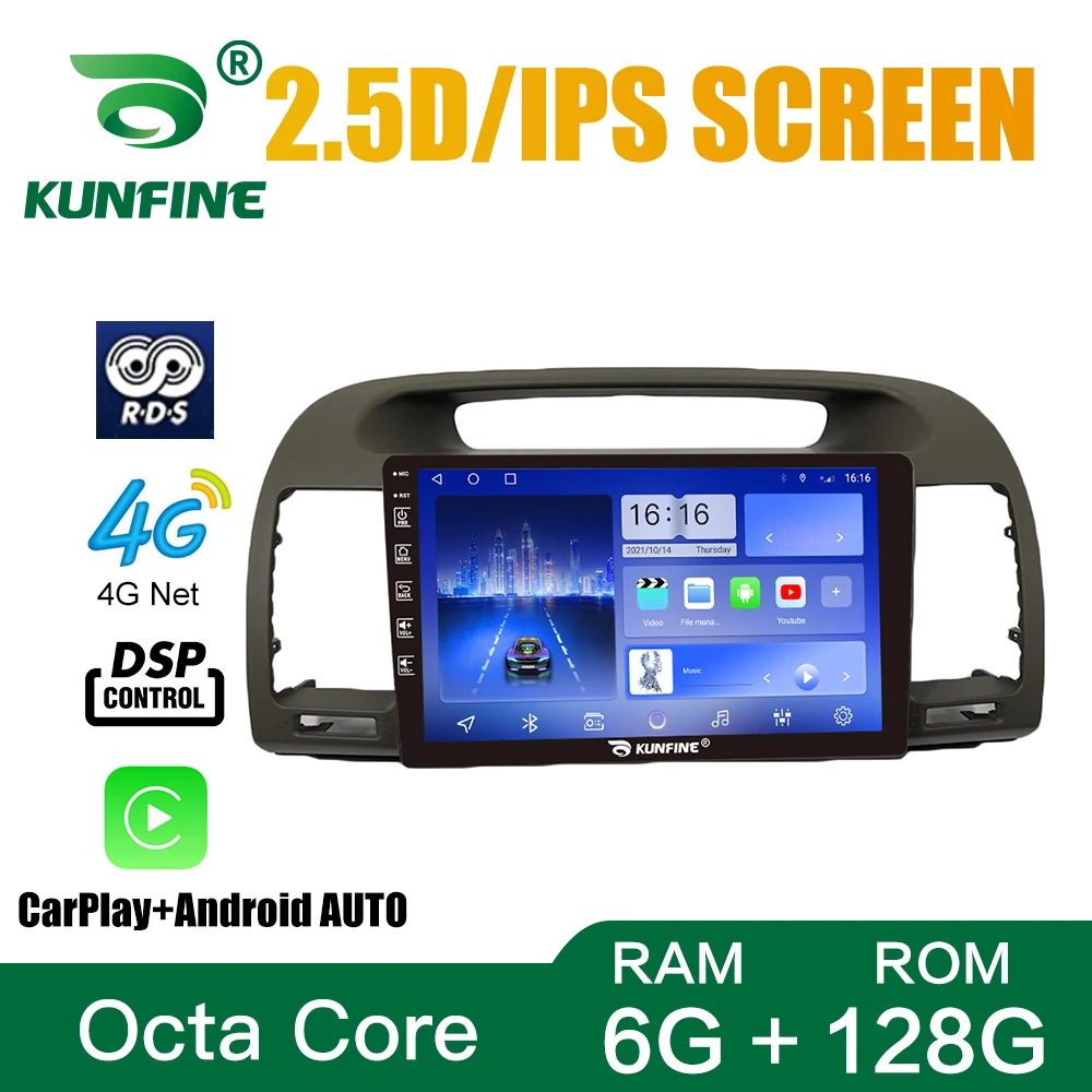 

Android 10.0 Octa Core Car DVD GPS Navigation Player Deckless Car Stereo For Toyota Camry 2000-2006 Gray Radio Headunit