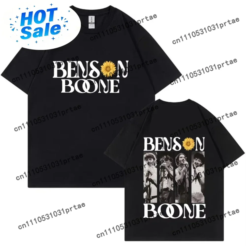 Benson Boone American Heart Tour Gothic Graphic 2025 Humor T-Shirts Men Women Tshirt Cotton Hip-hop High Quality Cozy Top Black