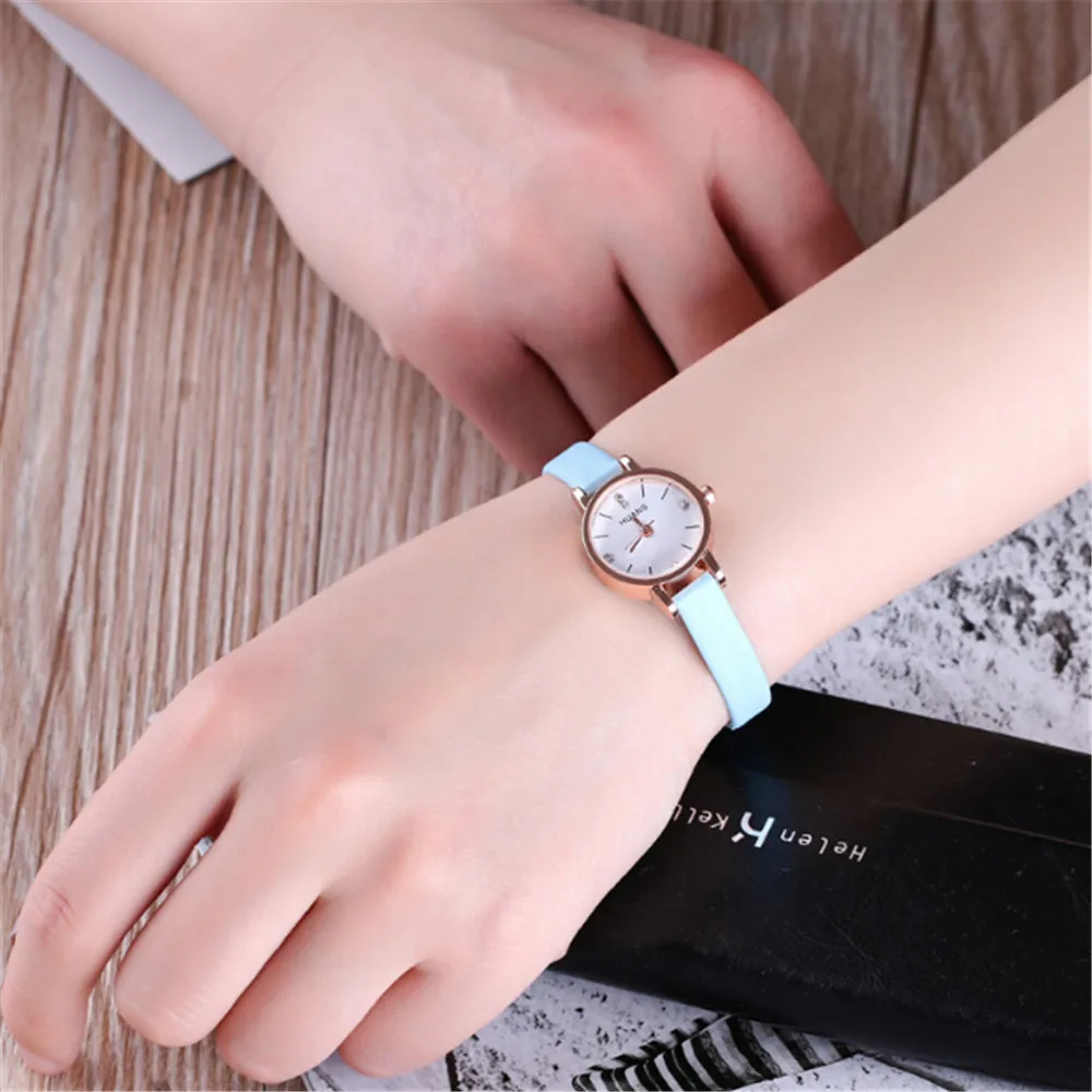 Fashion Watches Ladies Minimalist Fine Leather Strap Watch Vintage Wrist Watches For Woman Travel Souvenir Birthday Gifts