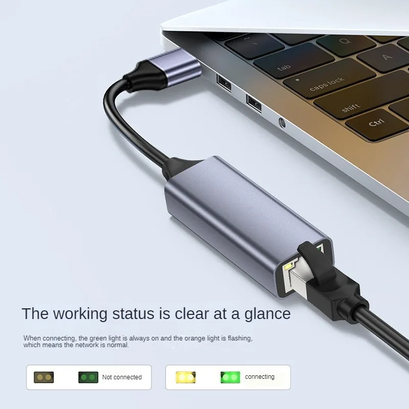 USB 3.0 2.0 محول إيثرنت USB PC الإنترنت USB 1000Mbps محول الشبكة RJ45 Type-C جيجابت 2.5G USB إلى RJ45 لأجهزة الكمبيوتر المحمول/صندوق التلفزيون