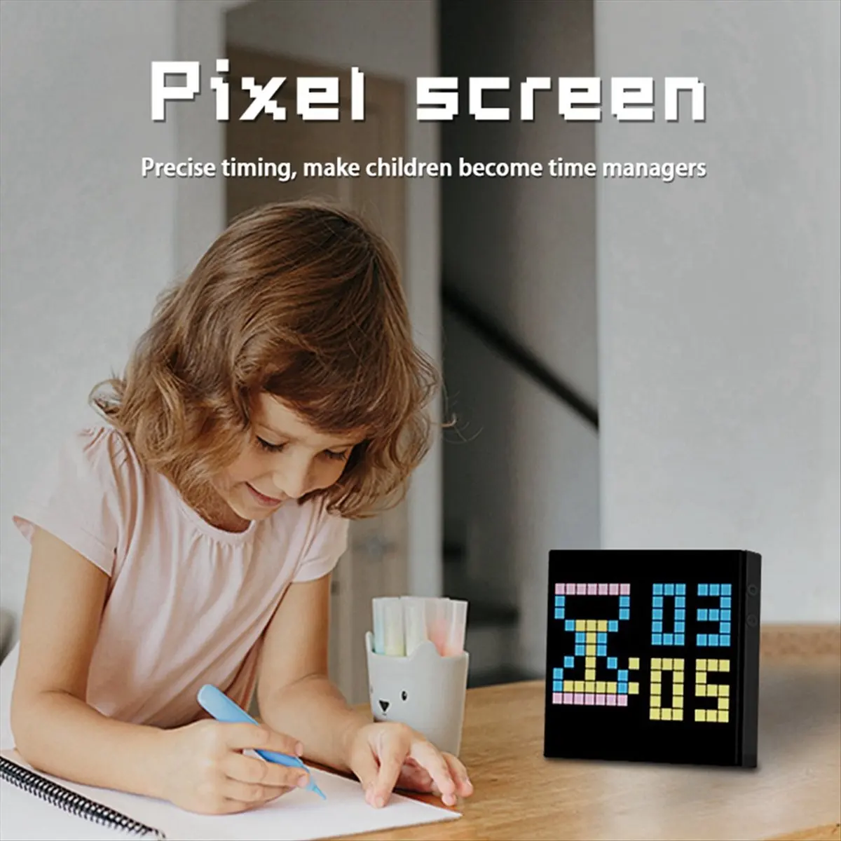 LED Pixel APP Cellphone Control Display 16x16 Programmable Night Light LED Screen Pixel Screen Bedside Light UK Plug [AAAE 2026]