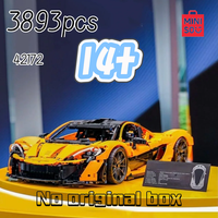NEW 3893Pcs Technical Building Blocks 42172 McLaren P1 Moc Bricks Model for Adults Sports Car Christmas Toys for Boys Gifts