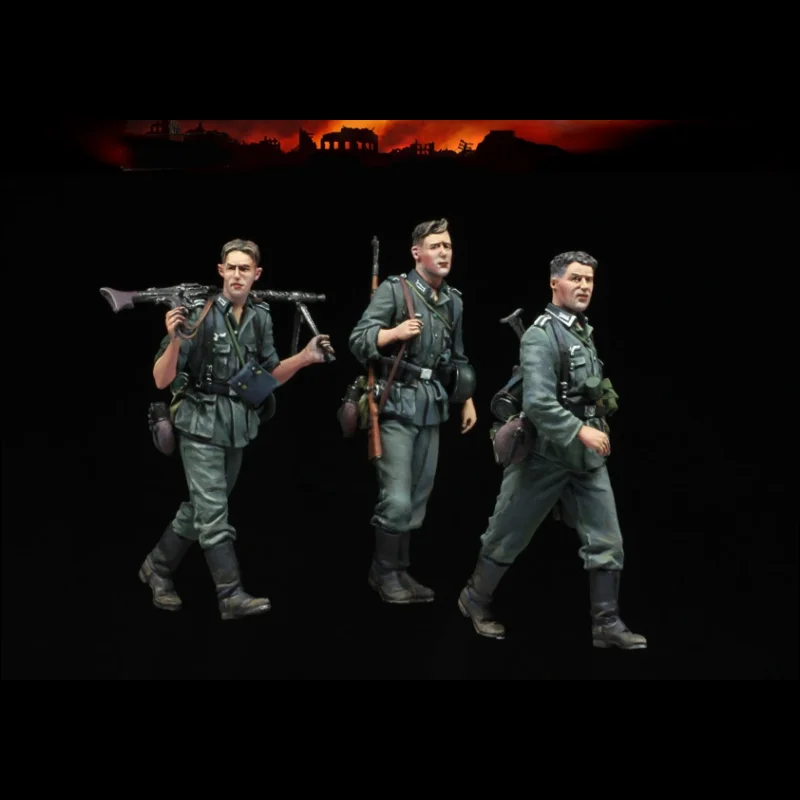 

1/35 модель солдата из смолы, немецкая ручная белая модель для пешеходов 646r, в разобранном виде и неокрашенная модель солдата из смолы, подарок