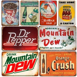 Vintage Dr Pepper Metal Aluminum Sign, Retro Wall Art Decor For Man Cave, Pub, Bar, Garage, Kitchen, Bathroom, And Office Decor