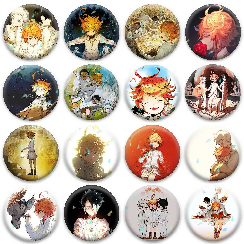 T-The Promised Neverland Badges Niche Design Brooch for Backpack Lapel Pins Creative Accessories