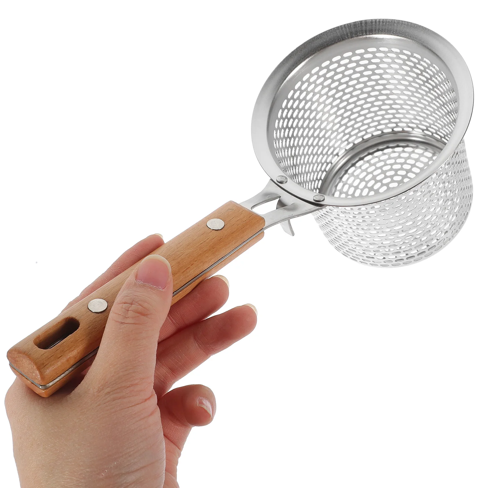 

1pc High Temperature Resistant Stainless Steel Colander Spoon Pasta Strainer Kitchen Filtering Baskets Hot Pot Tool