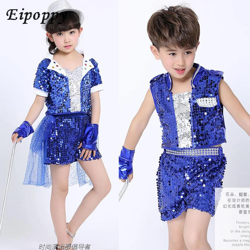 زي الرقص الحديث للأطفال ، الصبي ، الفتاة ، الصبي ، الفتاة ، الأطفال ، قاعة الرقص ، اللعبة ، الجاز ، الهيب هوب ، السراويل الراقصة وبلوزة