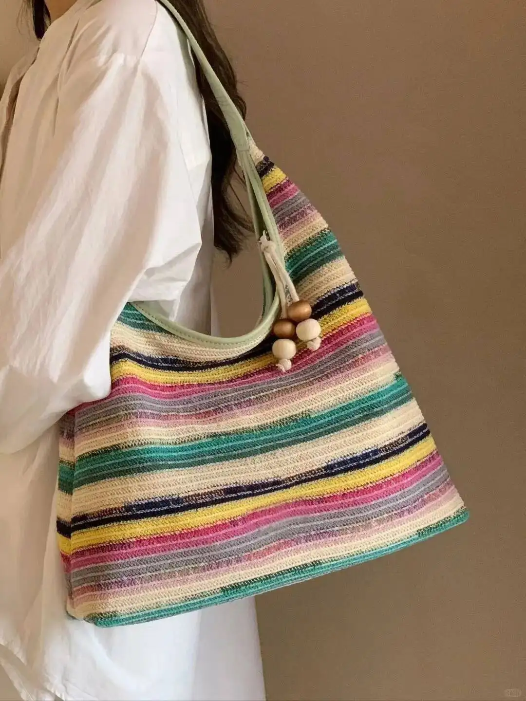

Bloom Fairy Core Rainbow Underarm Bag Women Vacation Sea Leisure Y2k Handbag Hot Girls Large Capacity Shoulder Bags Purse 2025