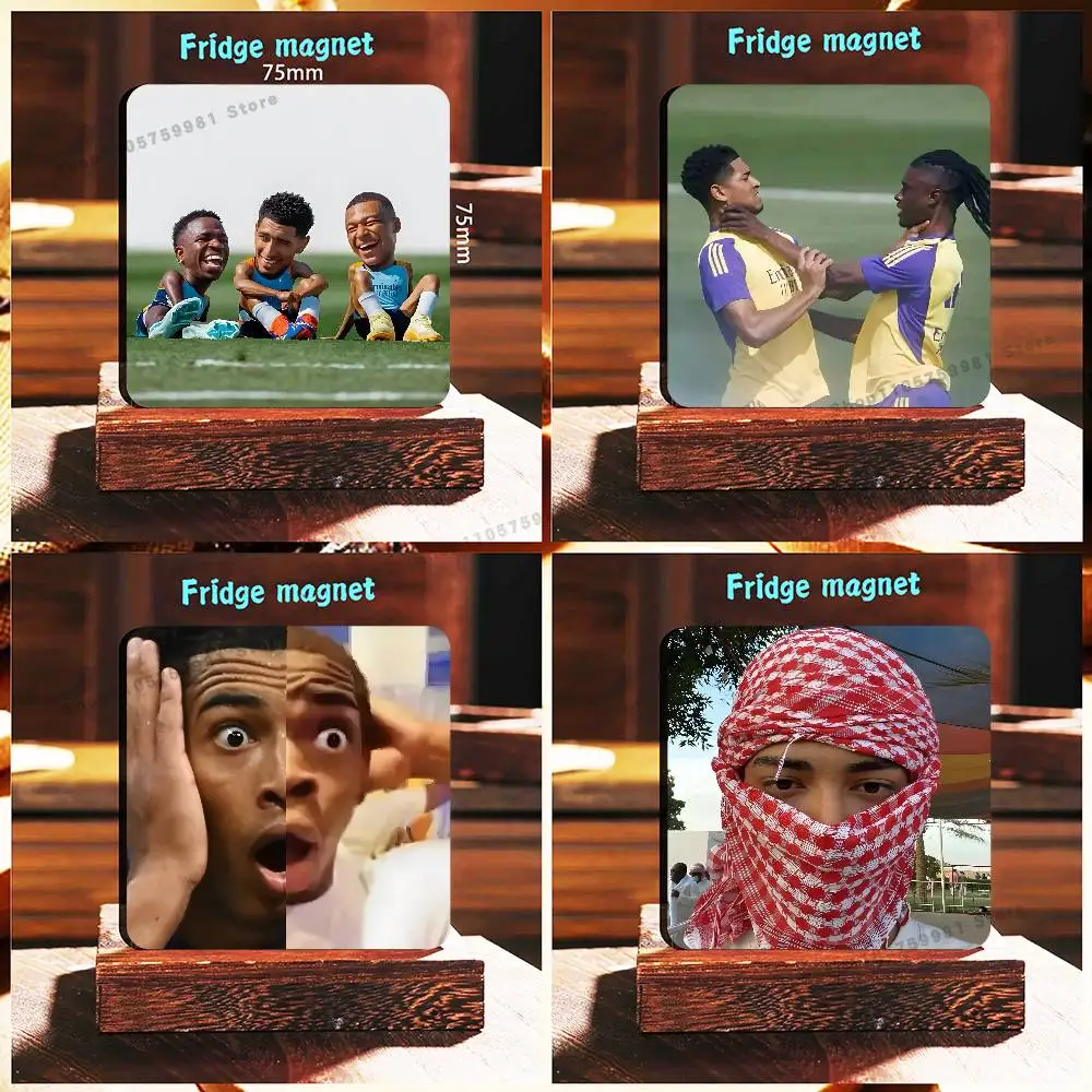 New Star J-Jude B-Bellingham Fridge Magnetic Magnet PVC Memorial Decor for Family Friends Students Adults