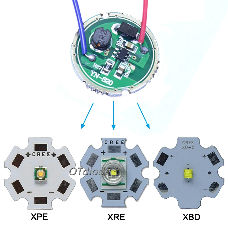 1-10pcs 3W LED Driver 17mm 20mm 1.2-3.6V 3V 4.2V 6V 12V DC 1Mode 5Mode Flashlight Constant Current Driver DIY For XPE Bead Chip