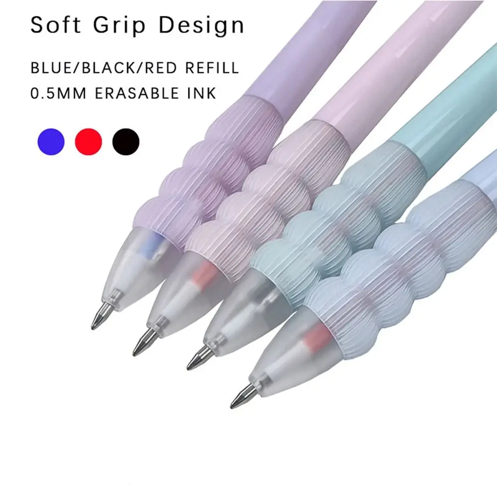 

Многоцветная стираемая гелевая ручка 3-в-1, 0,5 мм, черные/синие/красные чернила, нейтральная ручка, шариковая ручка для студентов, офисная ручка для подписи