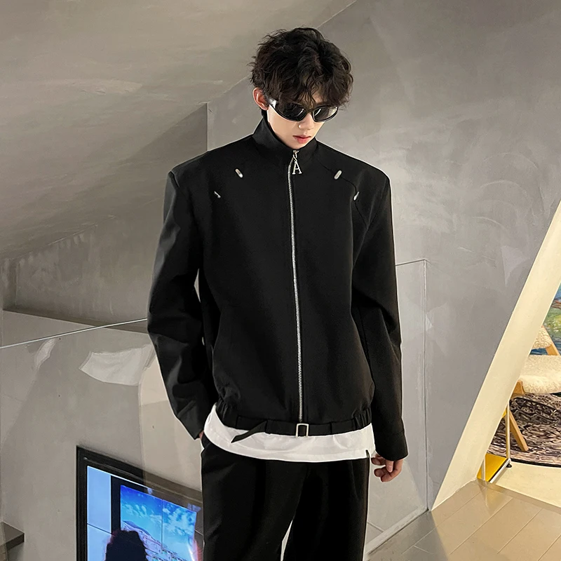 

Мужская осенняя куртка Cleanfit American Sport с накладками на плечах, с заклепками, модный бренд, рабочая одежда Haome