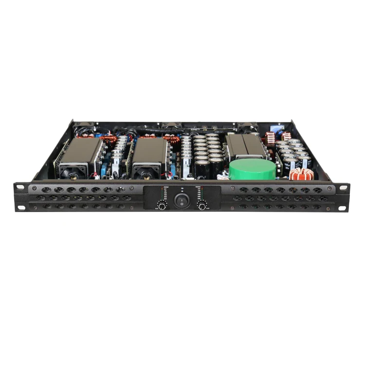 

Dual Output Drivers 2600W Digital Power Amplifier Standard 1U CLASS-D AMP for Stage DJ Home Karaoke Speaker Subwoofer Bass
