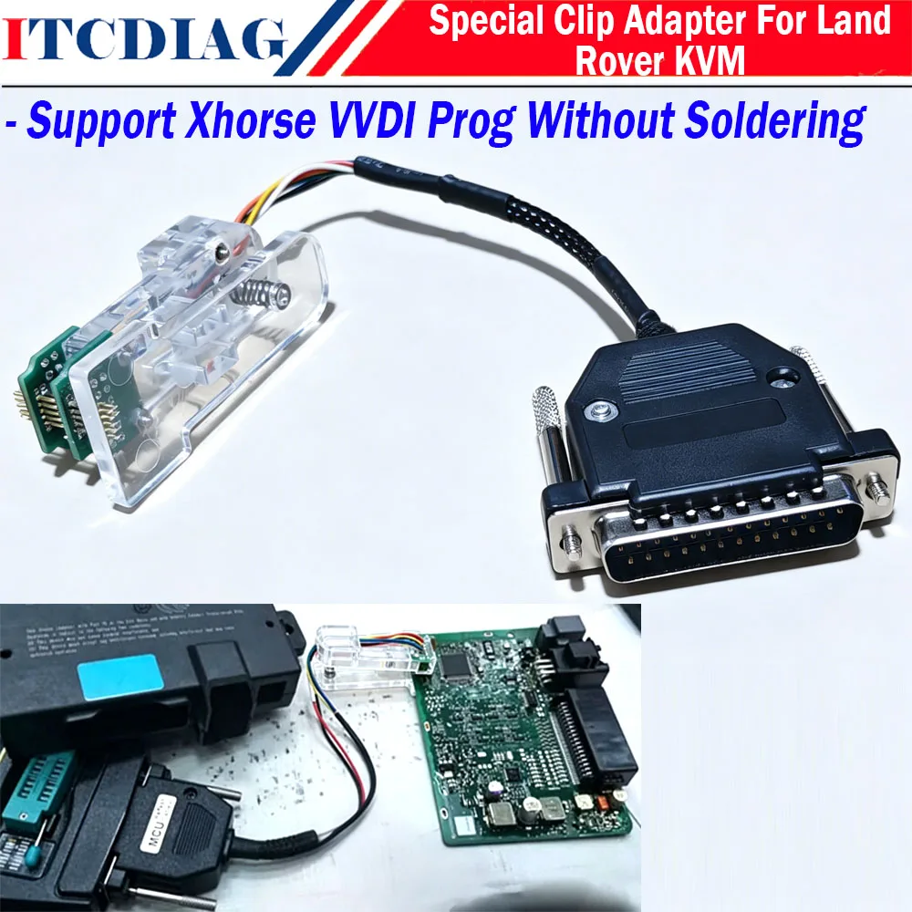 Special Clip Adapter for Land Rover KVM After 2018 Year With SPC56 MCU Support Xhorse VVDI Prog to Read Data without Soldering
