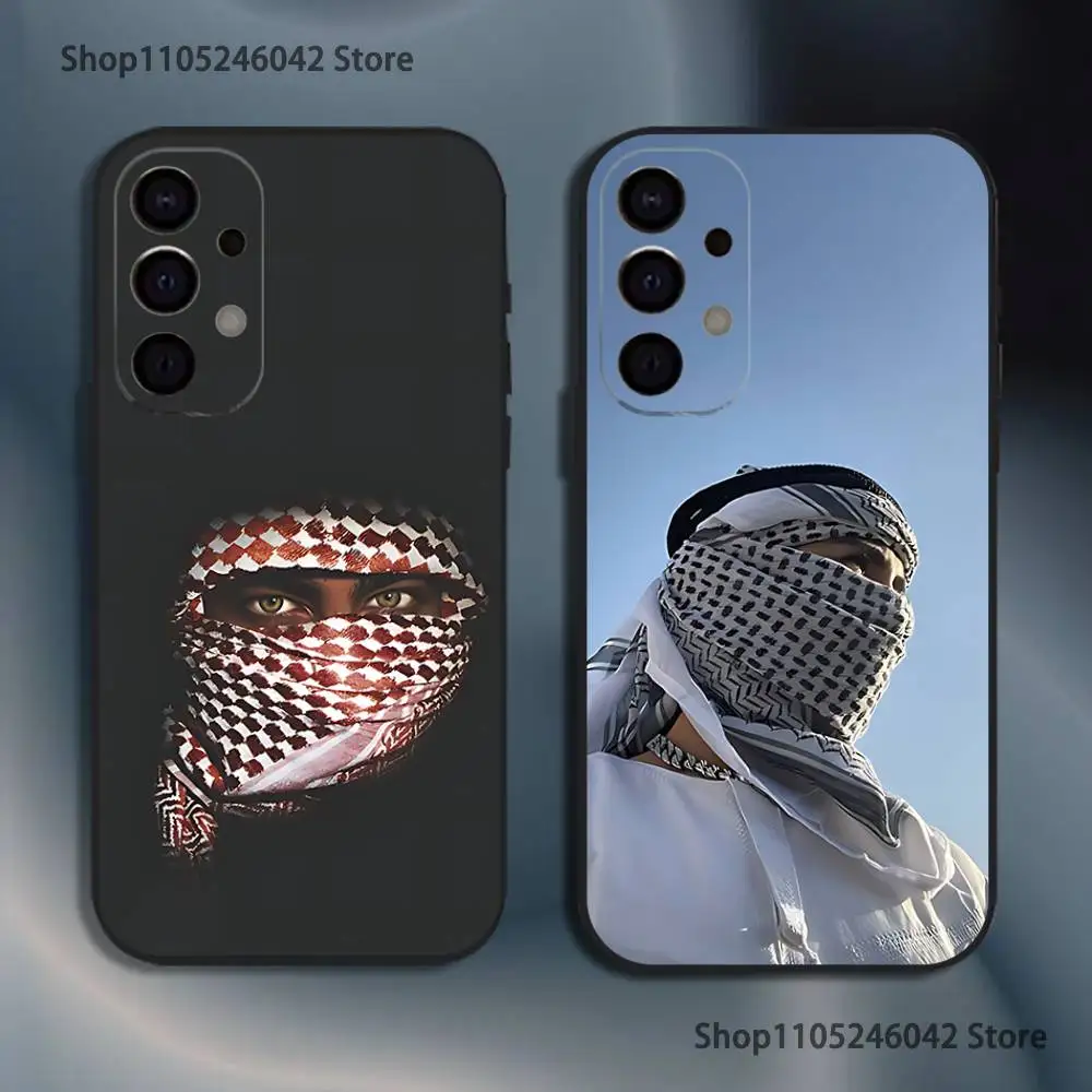 

Fashion Hattah Keffiyeh Shockproof Phone Case For Samsung S25,S24,S21,S22,S23,S30,Ultra,S20,Plus,Fe,Lite,5G Black Cover